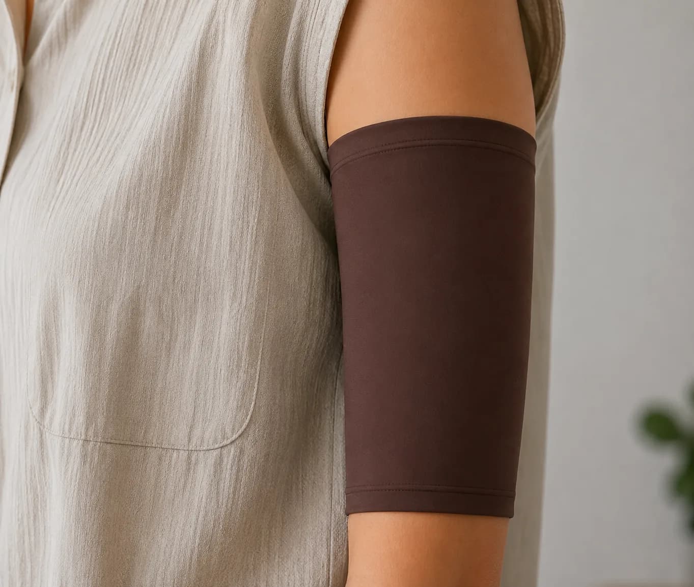Essential PICC line cover in Cappuccino