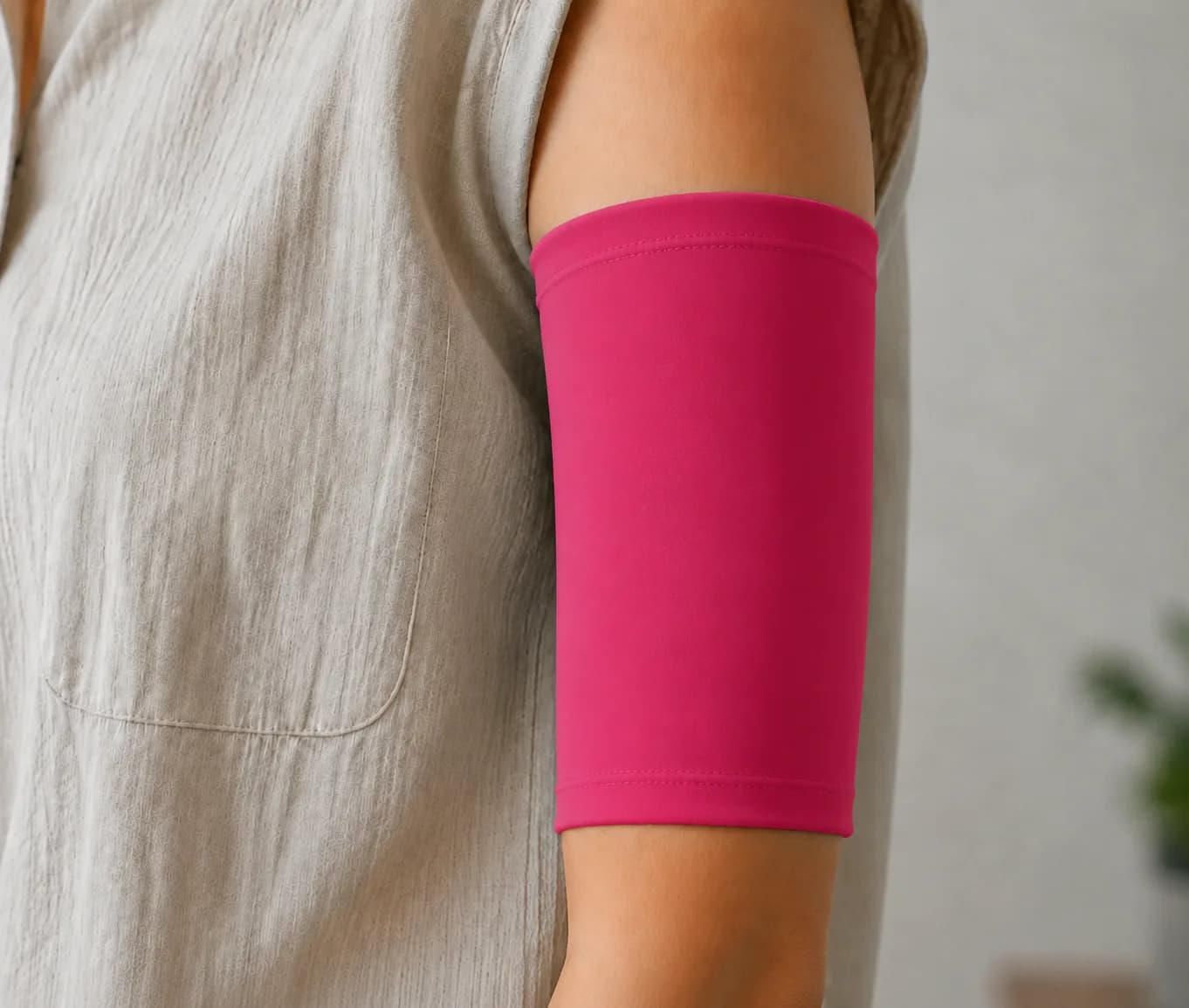 Essential PICC line cover in Dark Magenta